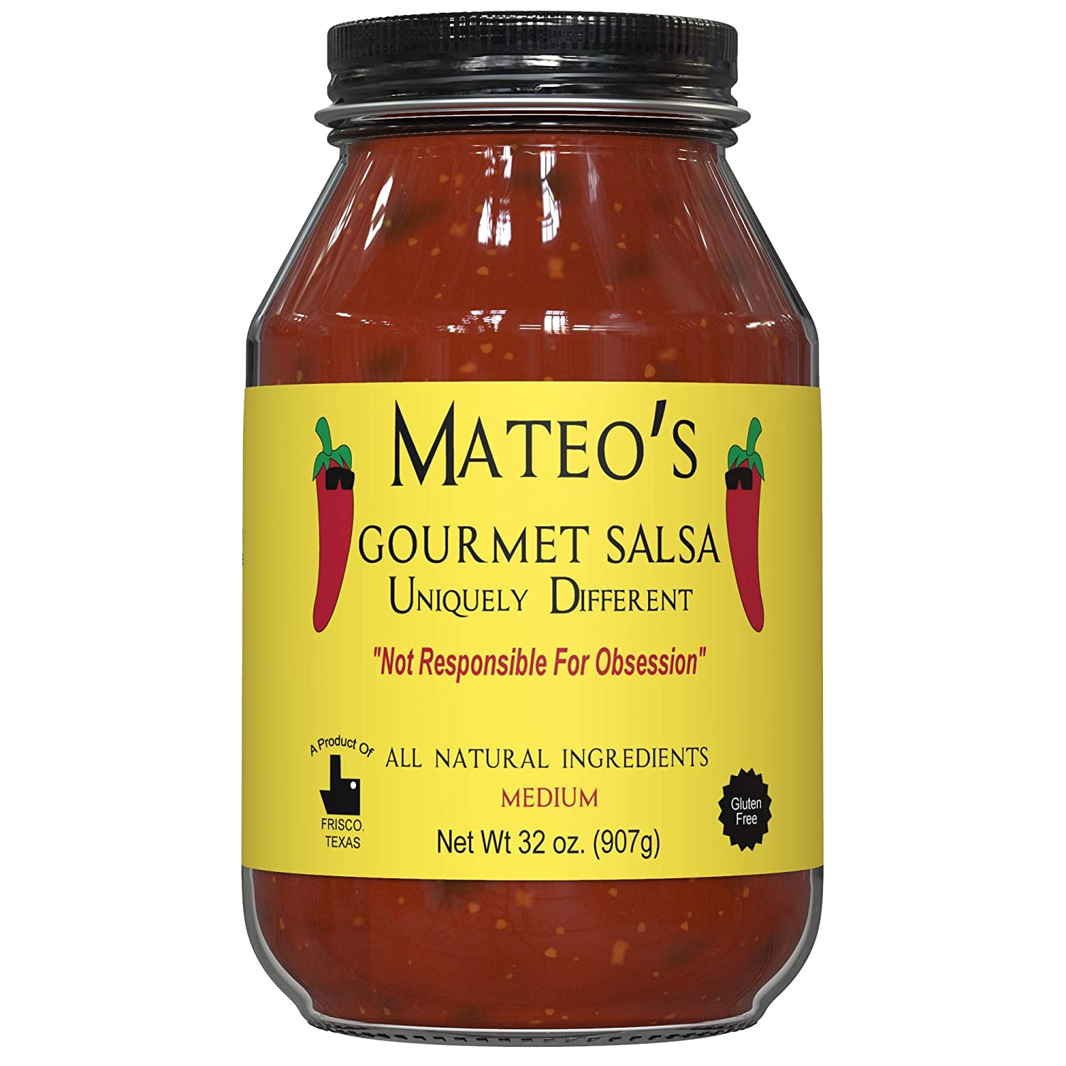 Mateo’s Gourmet Salsa – Medium Hot Spicy Salsa Dip